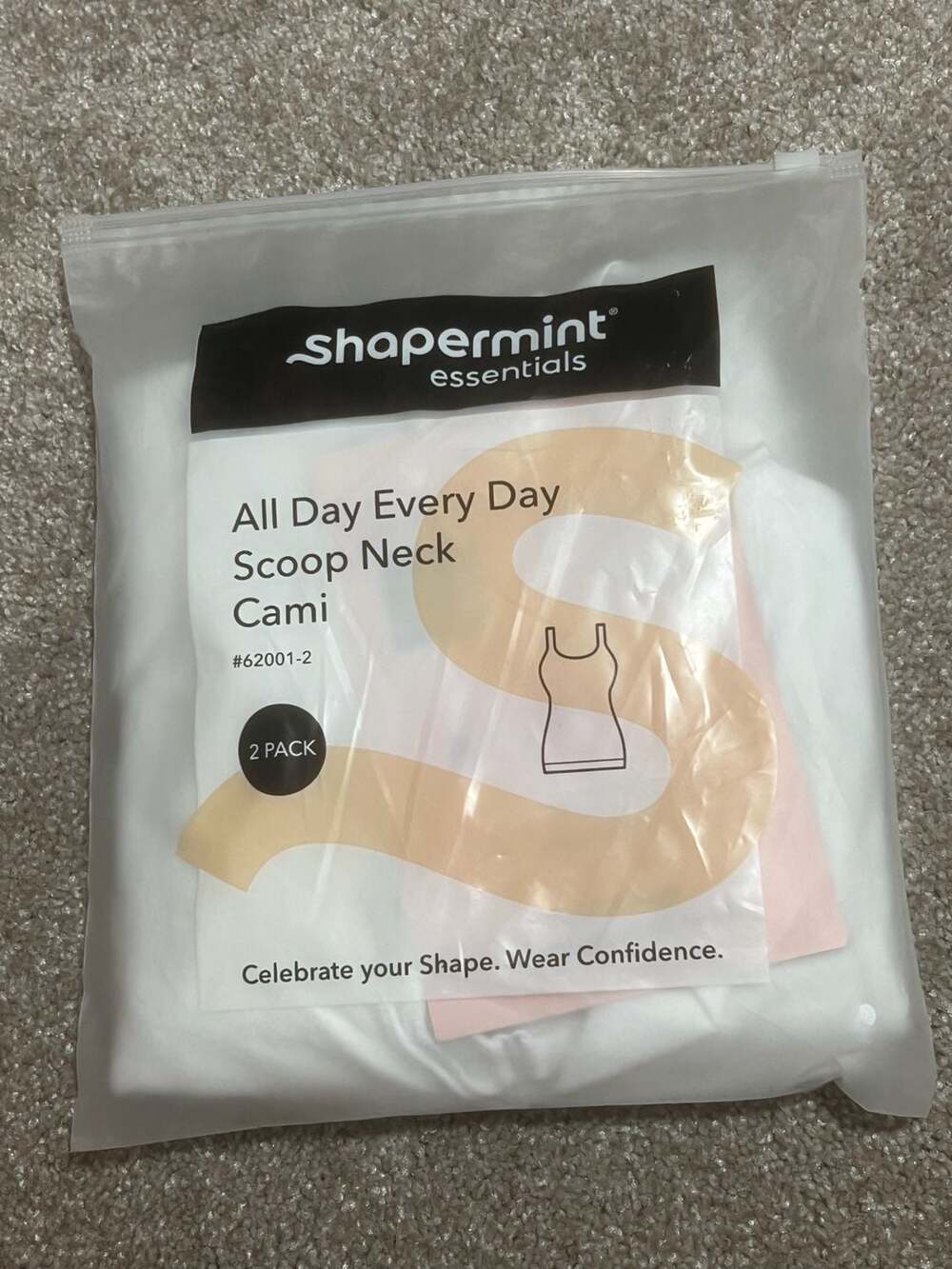 Shapermint Essentials All Day Every Day Scoop Neck Cami 2 Pack